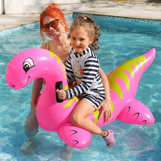 Ride On Umflabil pentru piscină cu mânere Roz