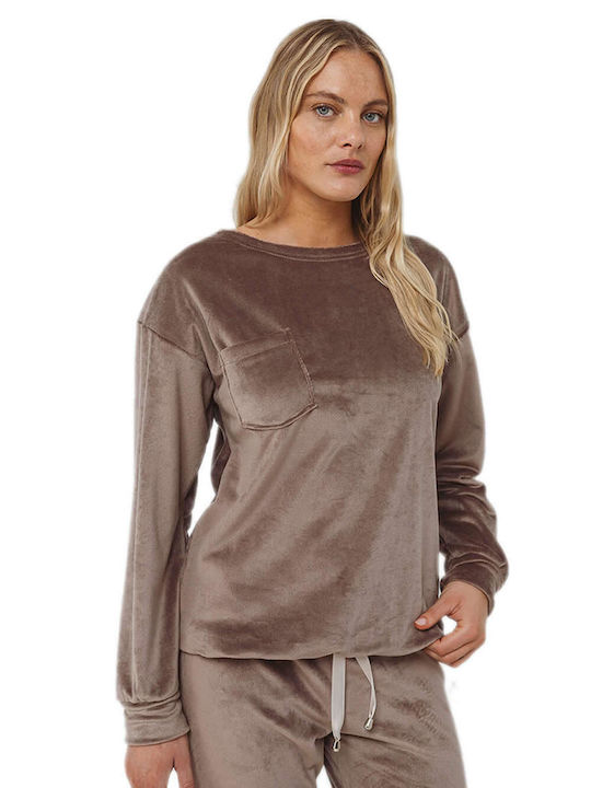 Odyssey Winter Women's Pyjama Top Gray