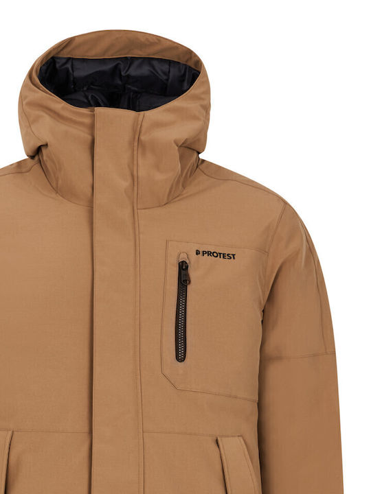 Winter Jacket Parka Waterproof Sandy Brown