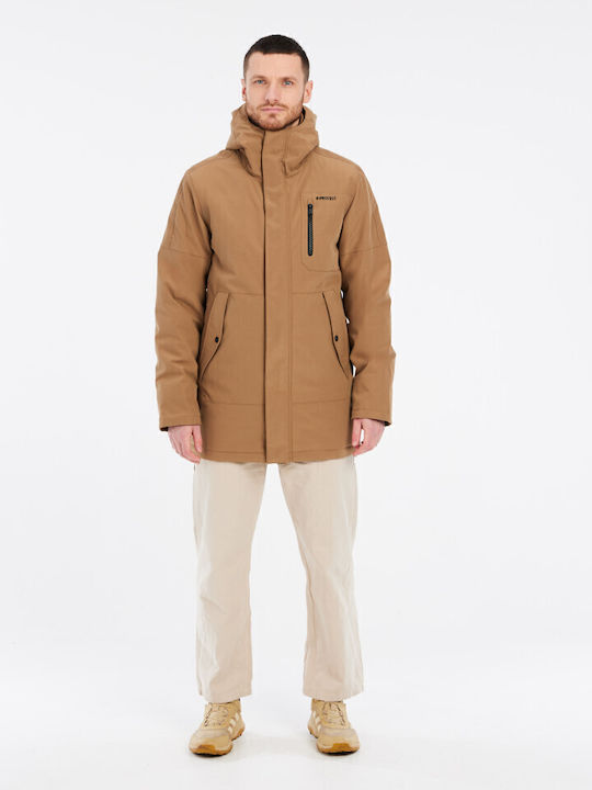 Winter Jacket Parka Waterproof Sandy Brown