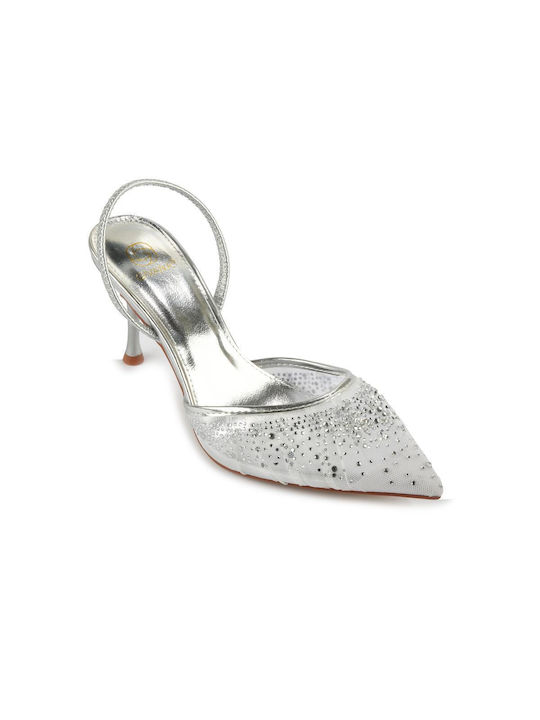 Fshoes Silver High Heels