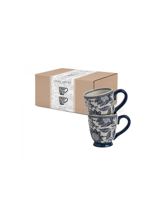 Laura Ashley Becher Keramik Blau 200ml