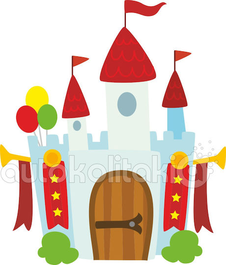 Wall Sticker Castle 90cm X 105cm