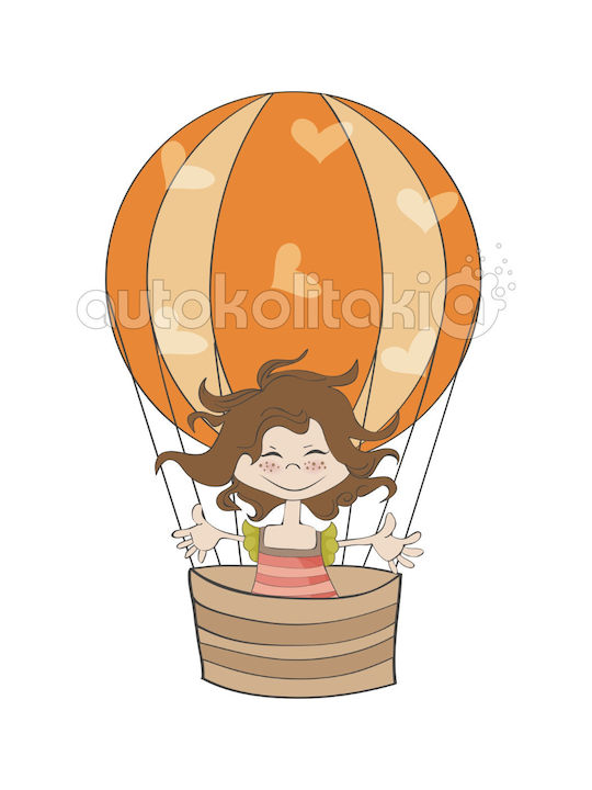 Flying Little Girl Wall Sticker 44cm X 70cm