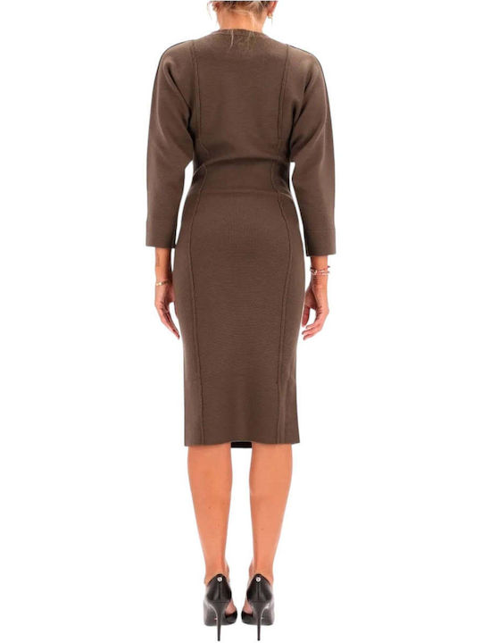 Pinko Dress All Day Brown