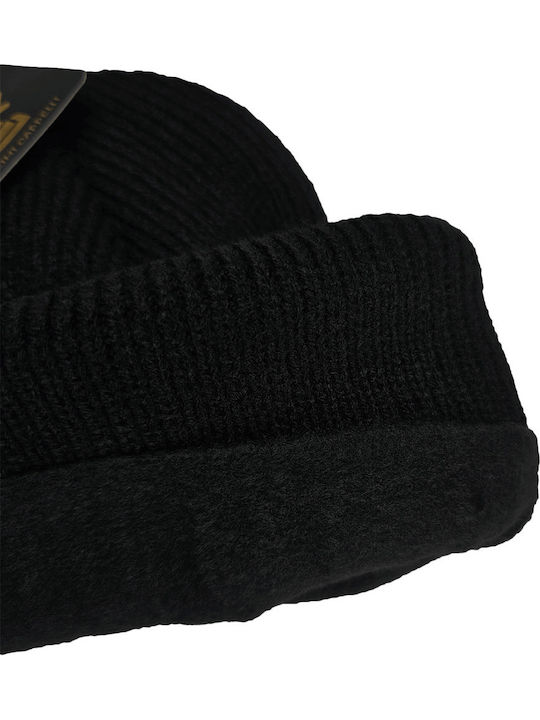 Beanie Unisex Beanie Knitted in Black color