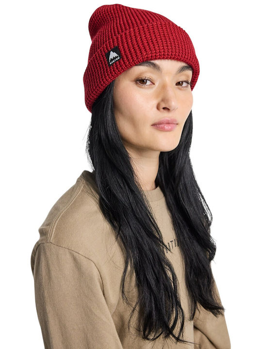 Burton Beanie Beanie Knitted in Red color