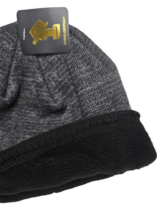 Beanie Unisex Beanie Knitted in Gray color