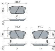 Bosch Disc Brake Pad Set