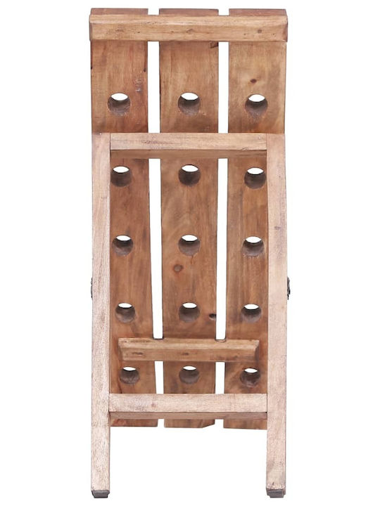vidaXL Tabletop Wooden Wine Cabinet Brown 26x50x70cm
