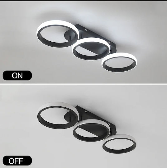 Home Lighting Plafonieră de Tavan Neagră cu LED Integrat