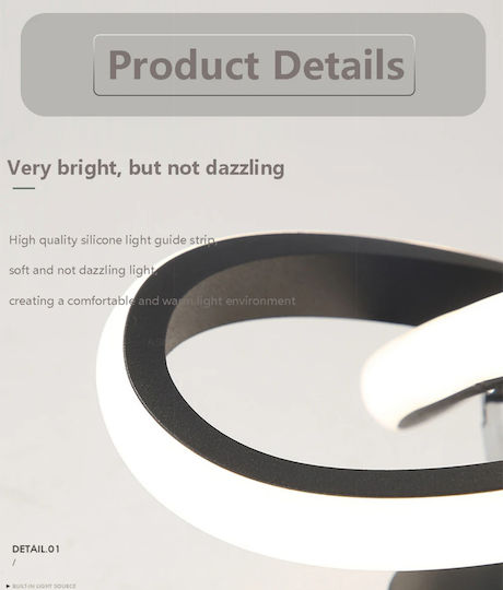 Home Lighting Πλαφονιέρα Οροφής 25εκ. Μαύρη με Ενσωματωμένο LED