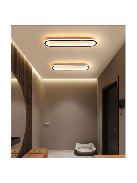Home Lighting Deckenleuchte 60cm Schwarz mit Integrierter LED