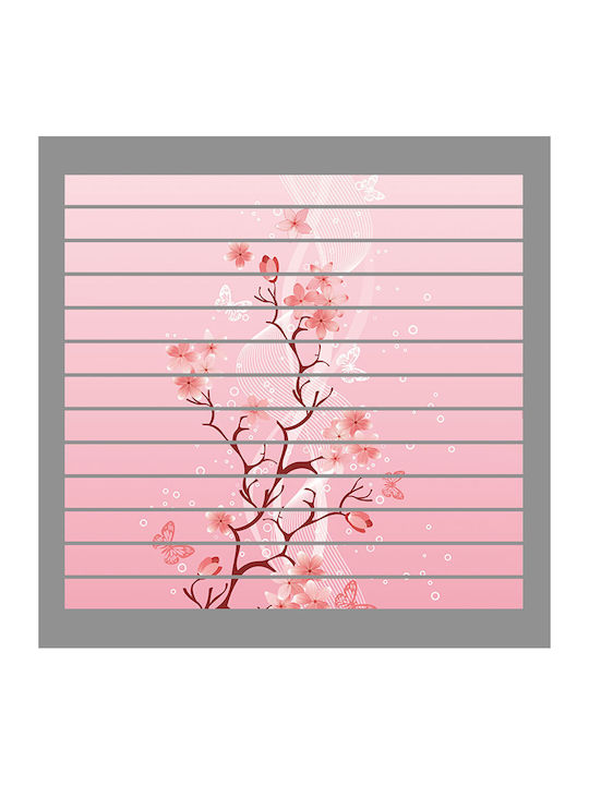 Treppenaufkleber Preis pro Stück Rosa Blumen 18cm