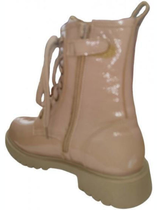 Kinderstiefel mit Reißverschluss Rosa