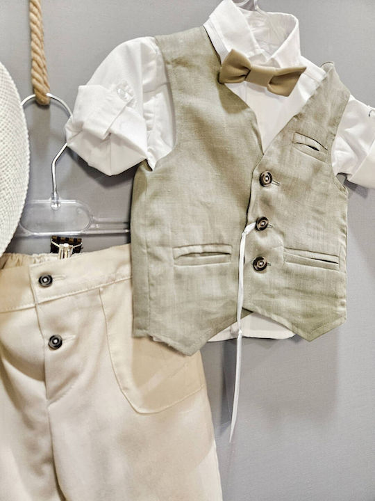 Guy Laroche Baptism Outfit Boy 6pcs Gu-656