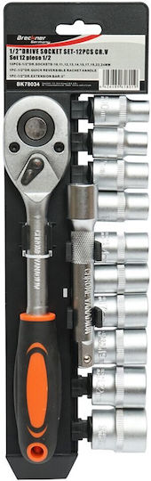 Breckner Set Ratchet 1\2" 12pcs