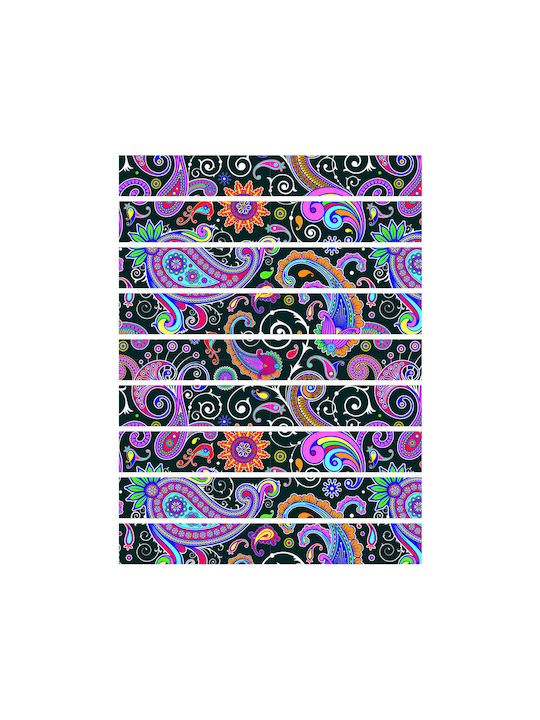 Wandsticker Treppe Bunt Vintage Muster 1Stück Orafol