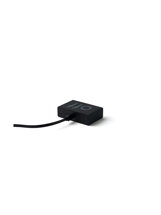 Lexon Flip Mini Tischuhr Digital LCD Kunststoff mit Wecker Lila