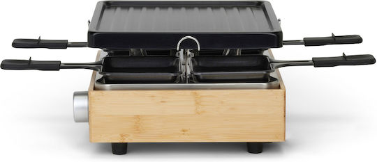 Livoo Επιτραπέζια Ηλεκτρική Ψησταριά Raclette Αυλακωτής Πλάκας 800W με Ρυθμιζόμενο Θερμοστάτη 23x22.5εκ.