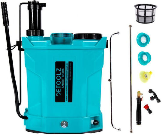 Detoolz Pulverizator cu presiune cu Baterie 8Ah cu Capacitate 16lt 5.5bar în culoarea Albastru