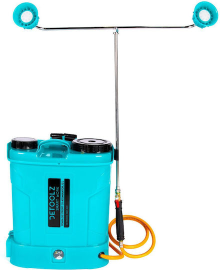 Detoolz Pulverizator cu presiune cu Baterie 8Ah cu Capacitate 12lt 5.5bar în culoarea Albastru