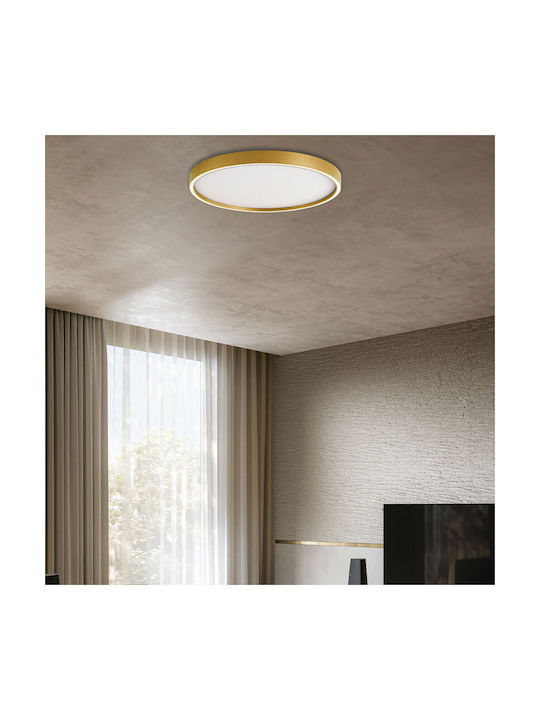 Viokef Vanessa Ceiling Mount Light 40cm Gold with Integrated LED