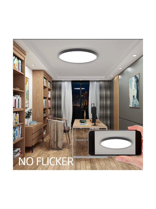 Home Lighting Πλαφονιέρα Οροφής 36εκ. Λευκή με Ενσωματωμένο LED