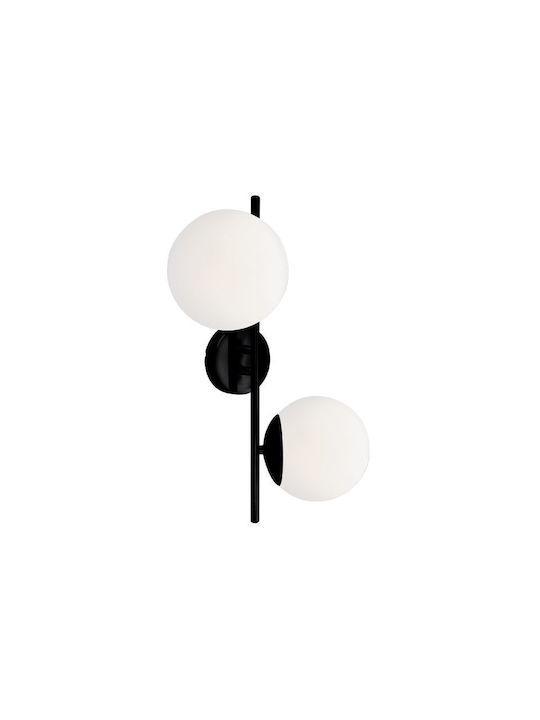 Viokef Floris Ceiling Mount Light 45cm Black with Socket E27