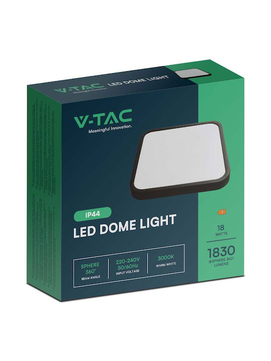 V-TAC Deckenleuchte Montieren Badezimmer 25cm Weiß mit Integrierter LED