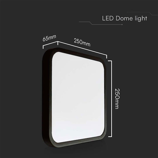 V-TAC Deckenleuchte Montieren Badezimmer 25cm Weiß mit Integrierter LED