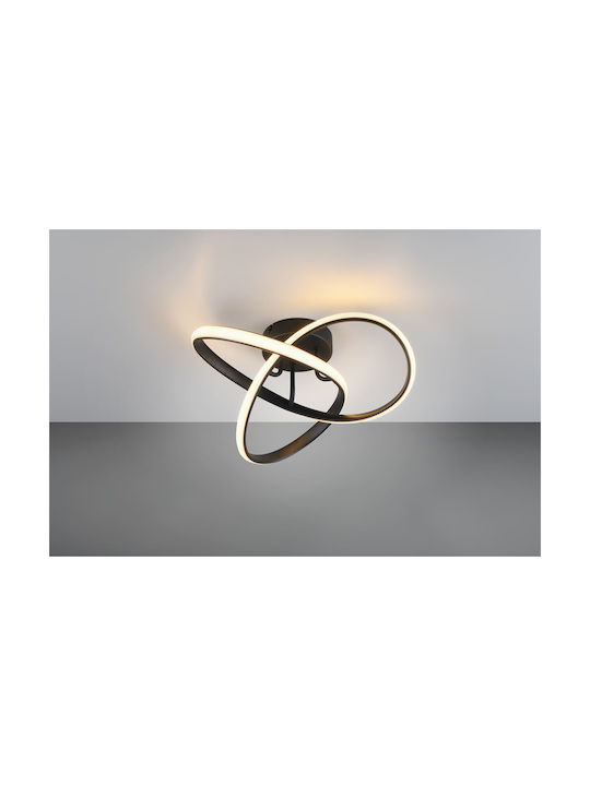 Trio Lighting Ceiling Mount Light 40cm Black with Integrated LED
