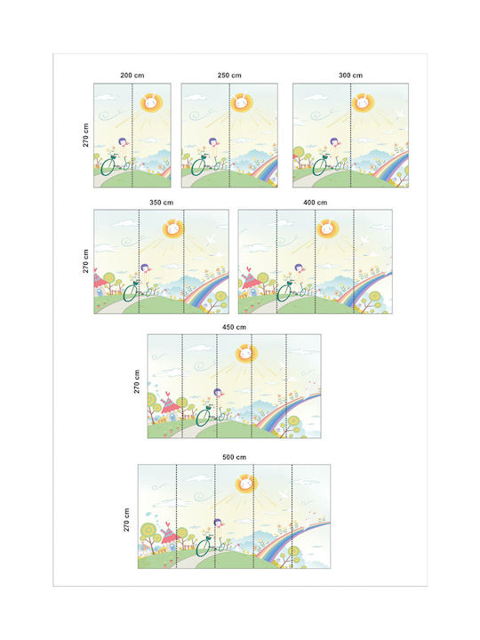 Bicycle Ride Adhesive Wallpaper 235cm