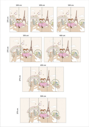 Happy Journey Adhesive Wallpaper 225cm
