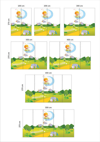 Self-Adhesive Wallpaper Musical Sheep 250cm