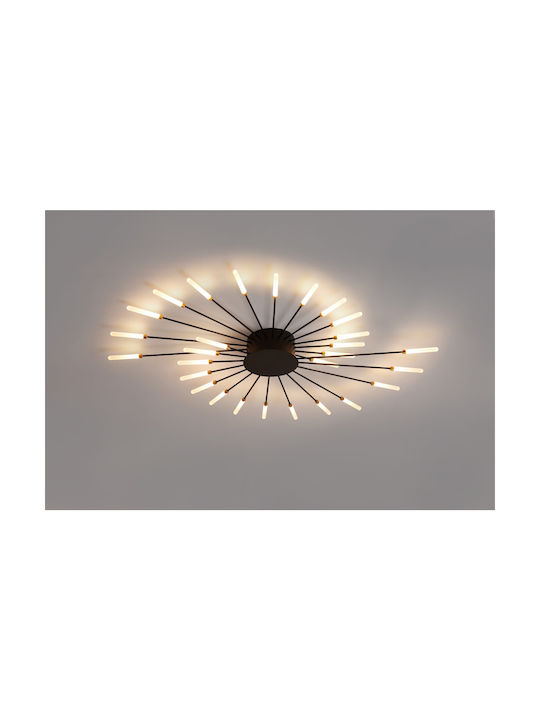 ARlight Ceiling Mount Light 105cm Black with Integrated LED