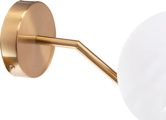 HomeMarkt Homy2 Leuchte Wand mit Fassung E27 Gold