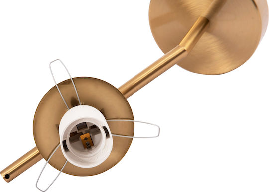 HomeMarkt Homy2 Leuchte Wand mit Fassung E27 Gold