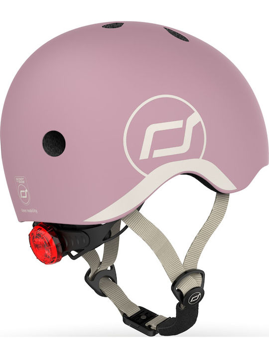 Scoot & Ride Kids' Helmet for City Bike Purple with LED Light