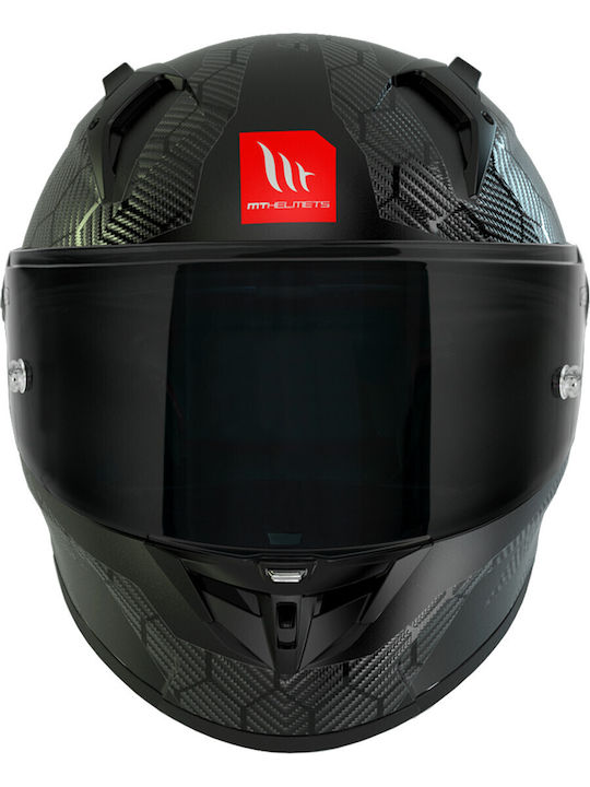 MT Kre Plus + S Solid Carbon Gloss Κράνος Μηχανής Full Face DOT / ECE 22.06