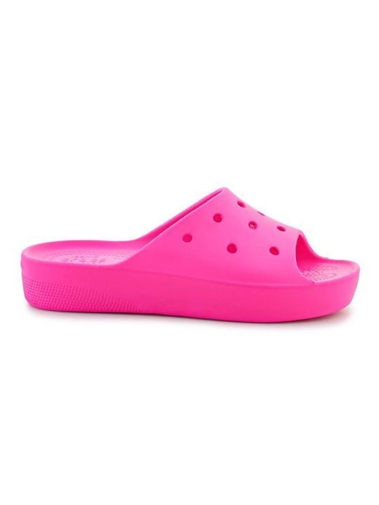 Crocs Classic Women's Platform Slides Pink