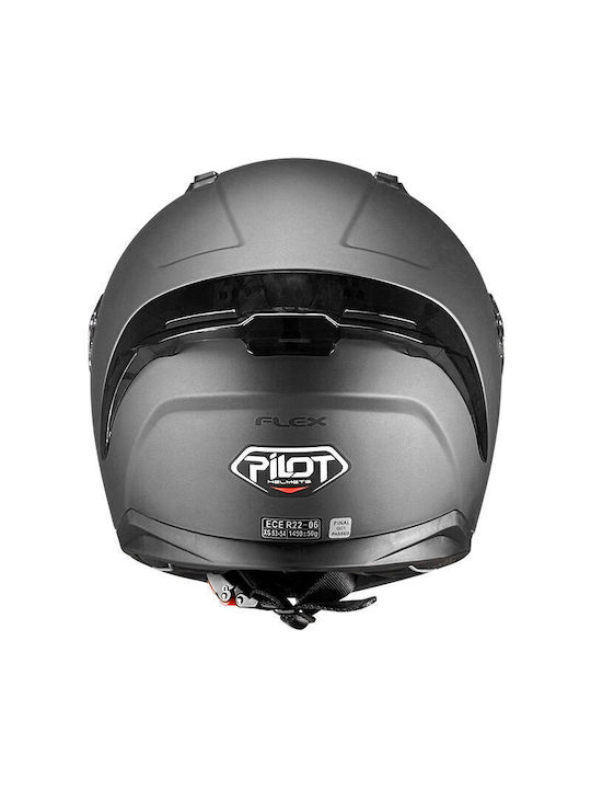 Pilot Flex Magnetic Matt Metallic Motorcycle Helmet Full Face ECE 22.06 1450gr