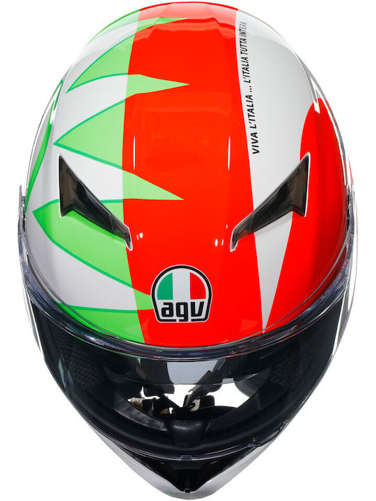 AGV K3 Rossi Mugello 2018 Motorcycle Helmet Full Face ECE 22.06 1500gr with Pinlock and Sunvisor