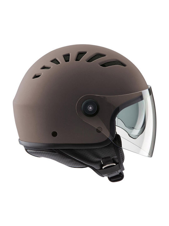 Tucano Urbano El' Top Bronze Matt Motorcycle Helmet Jet ECE 22.05 920gr