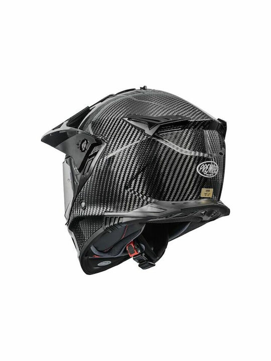Premier Discovery Carbon Gloss Κράνος Μηχανής On-Off ECE 22.06 με Pinlock και Sunvisor