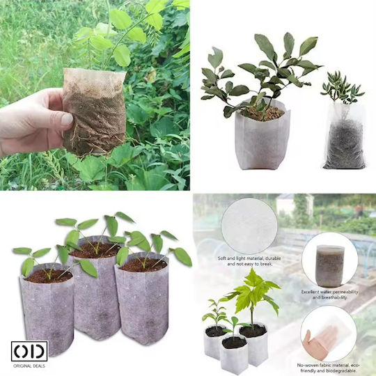 Seed Seedling Germination Bags Vegetables Fruits Premium Biodegradable Material Set 100 Pieces Size 12 X 10 Cm Original Deals