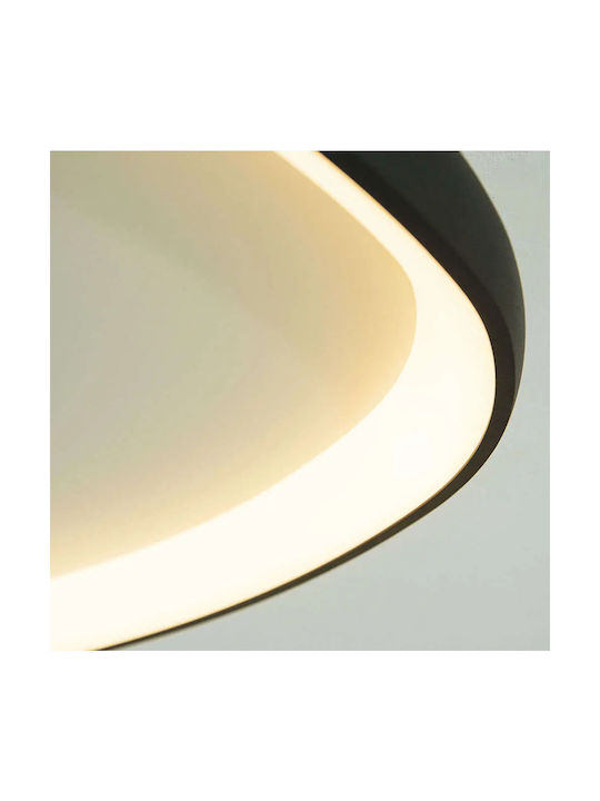 Zambelis Lights Πλαφονιέρα Οροφής 60εκ. Μαύρη με Ενσωματωμένο LED