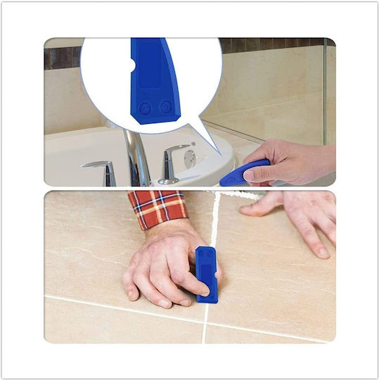 Set 4 Reusable Plastic Scrapers Applying Silicone Putty Zola Blue