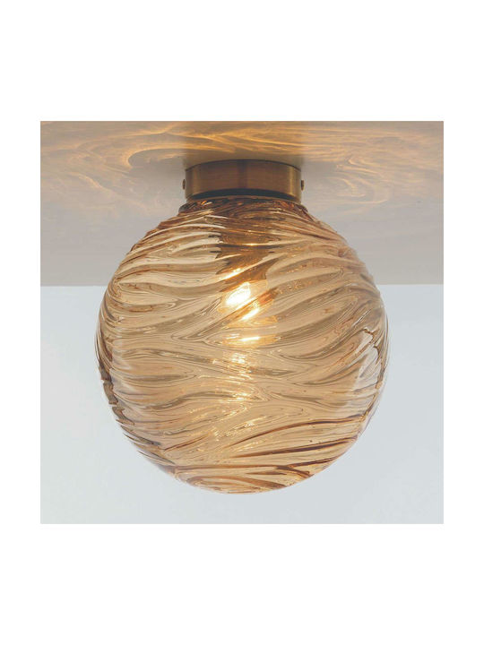Fan Europe Led Mount Ceiling Light 25cm Bronze With E27 Lamp Adapter