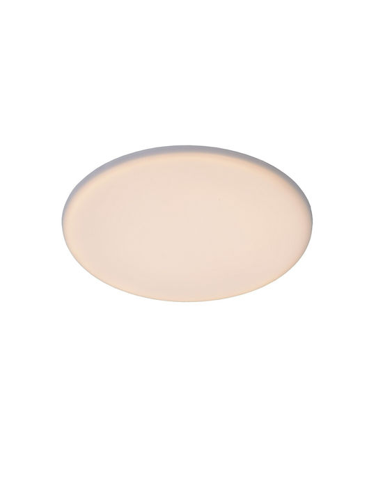 Lucide Lightning Ceres Ceiling Mount Light Bathroom 21.5cm White with Integrated LED